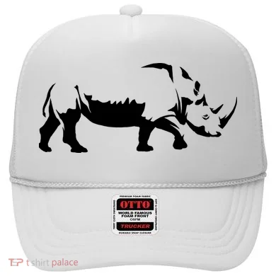 Simple Rhino Cut Out Silhouette Hat