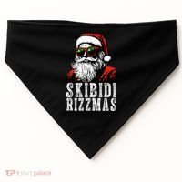 Skibidi Rizzmas Christmas Rizz Santa Claus USA-Made Doggie Bandana thumb 0