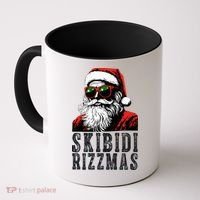 Skibidi Rizzmas Christmas Rizz Santa Claus Coffee Mug thumb 0