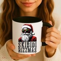 Skibidi Rizzmas Christmas Rizz Santa Claus Coffee Mug thumb 3