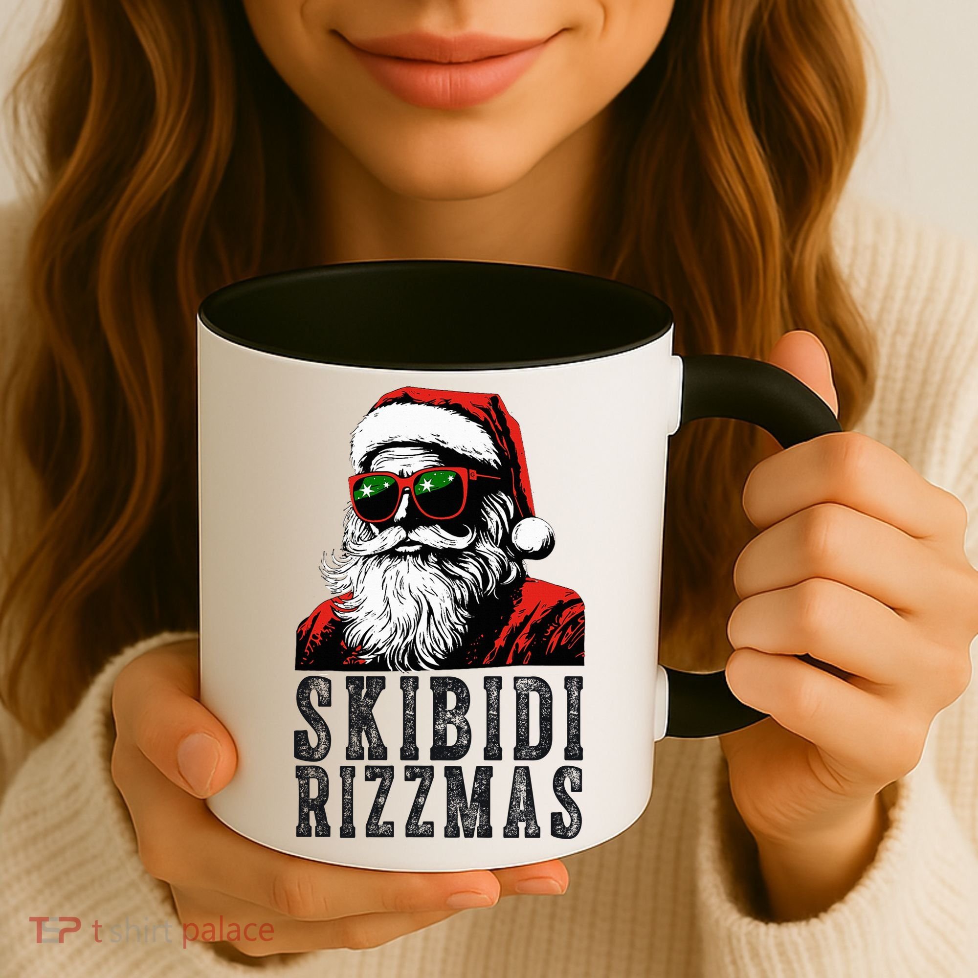 Skibidi Rizzmas Christmas Rizz Santa Claus Coffee Mug