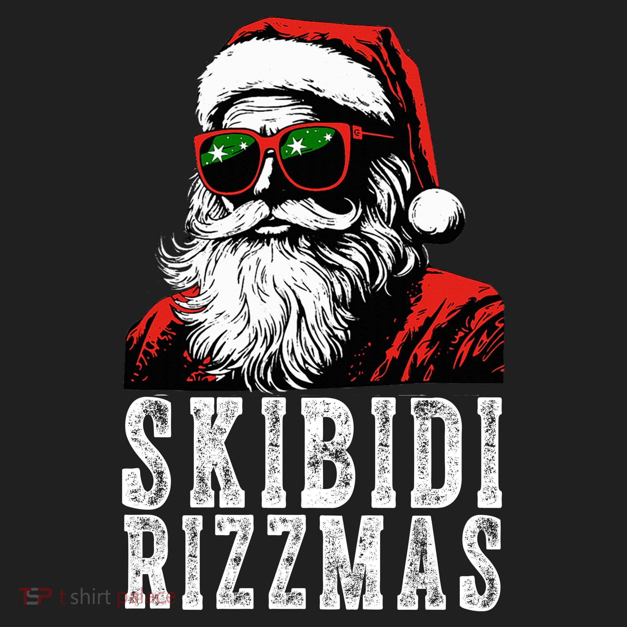 Skibidi Rizzmas Christmas Rizz Santa Claus Beanie