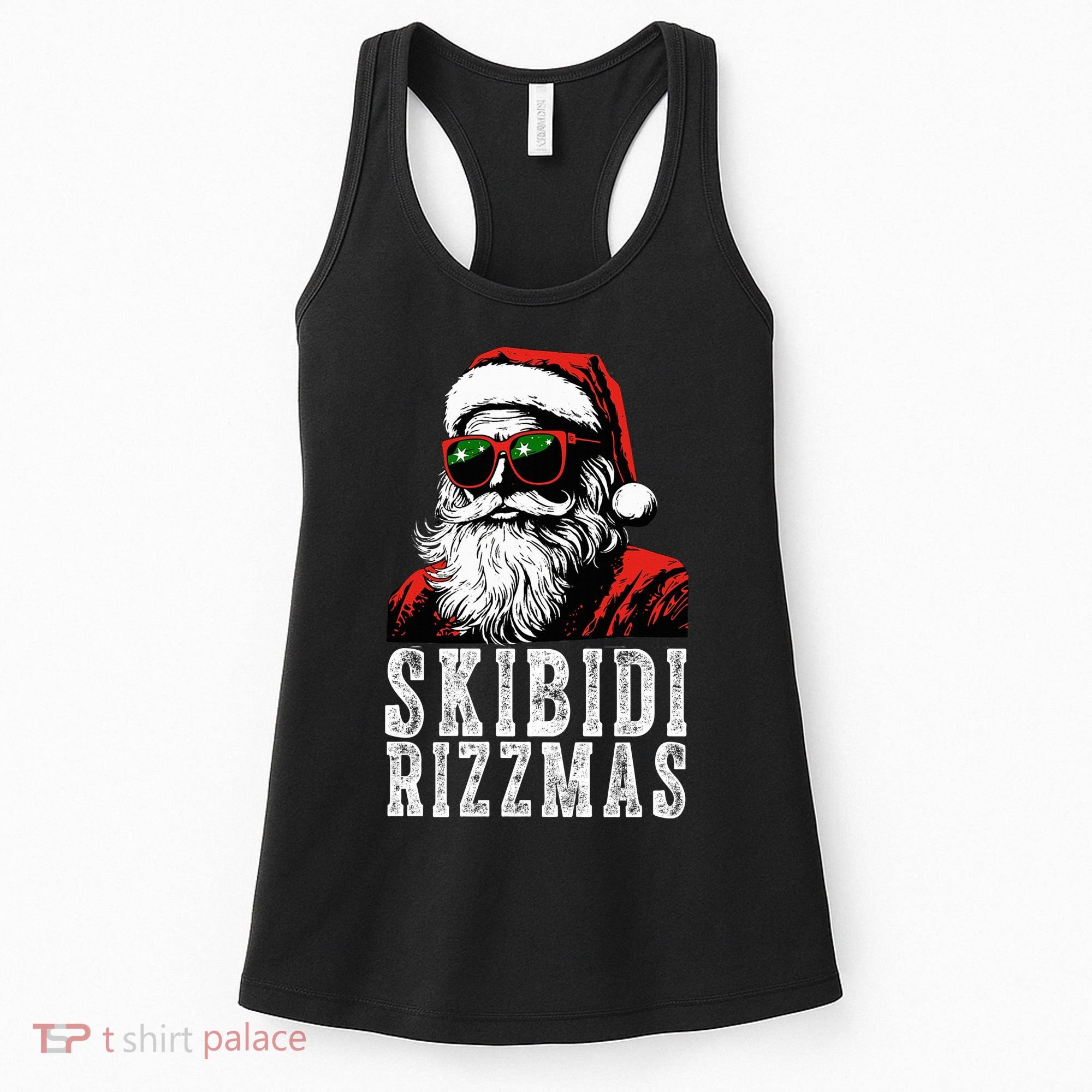 Skibidi Rizzmas Christmas Rizz Santa Claus Women's Tank Top