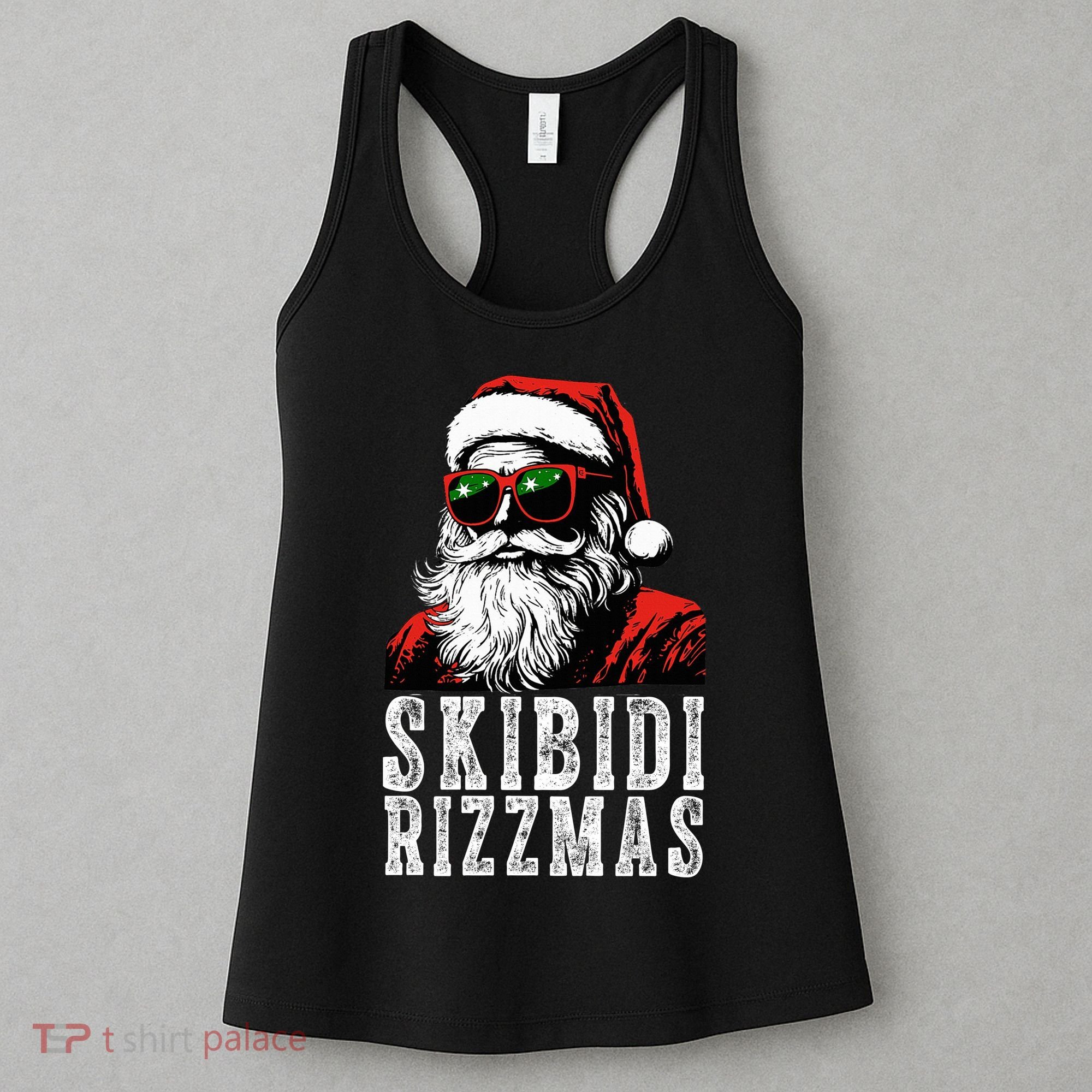 Skibidi Rizzmas Christmas Rizz Santa Claus Women's Tank Top