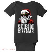 Skibidi Rizzmas Christmas Rizz Santa Claus Baby Bodysuit thumb 0