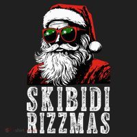 Skibidi Rizzmas Christmas Rizz Santa Claus Hat thumb 2