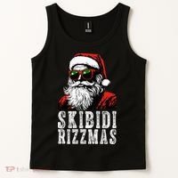 Skibidi Rizzmas Christmas Rizz Santa Claus Tank Top thumb 2