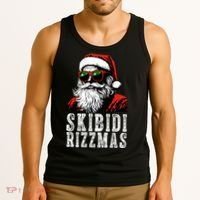 Skibidi Rizzmas Christmas Rizz Santa Claus Tank Top thumb 3