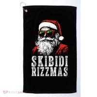 Skibidi Rizzmas Christmas Rizz Santa Claus Golf Towel thumb 0