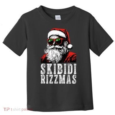 Skibidi Rizzmas Christmas Rizz Santa Claus Toddler T-Shirt