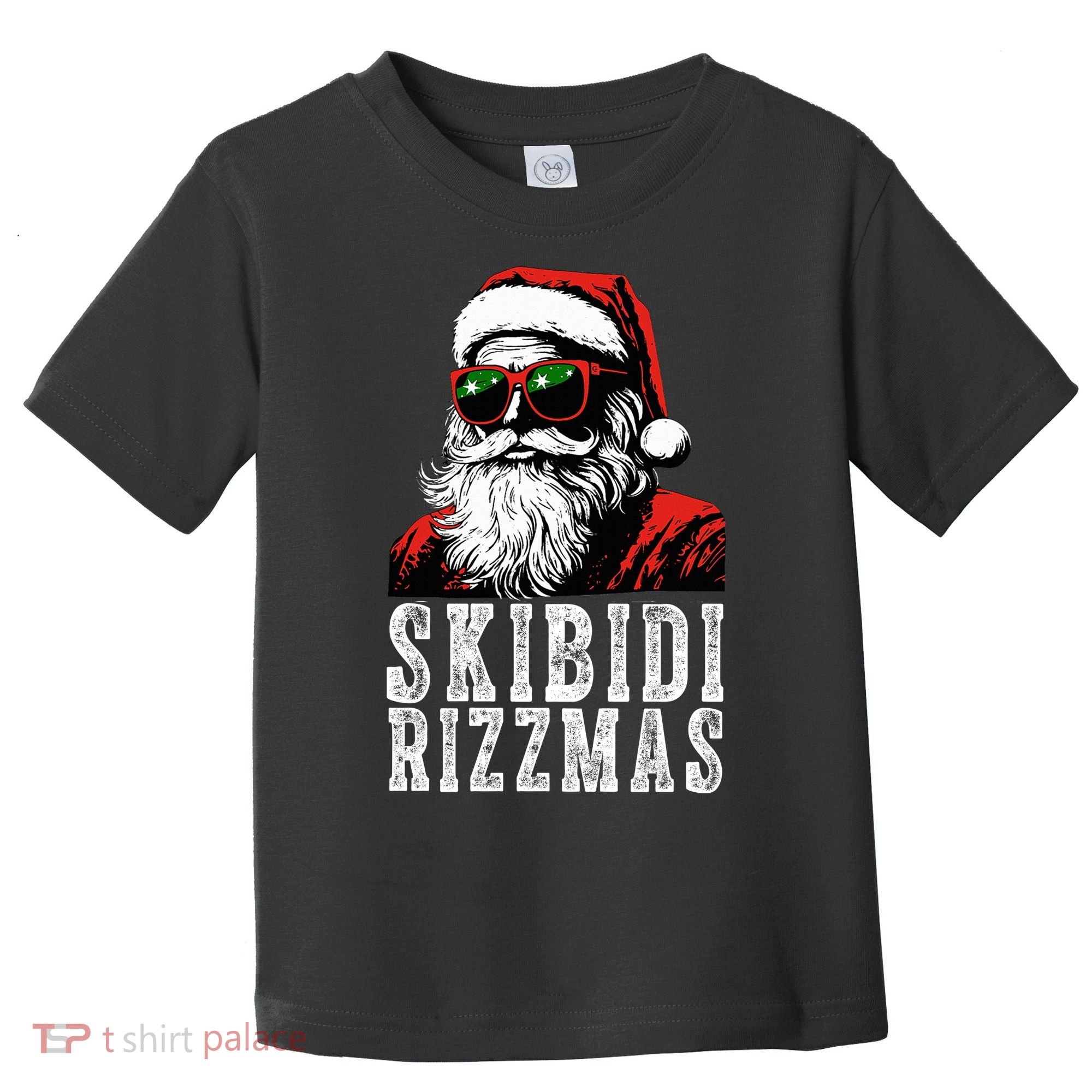 Skibidi Rizzmas Christmas Rizz Santa Claus Toddler T-Shirt