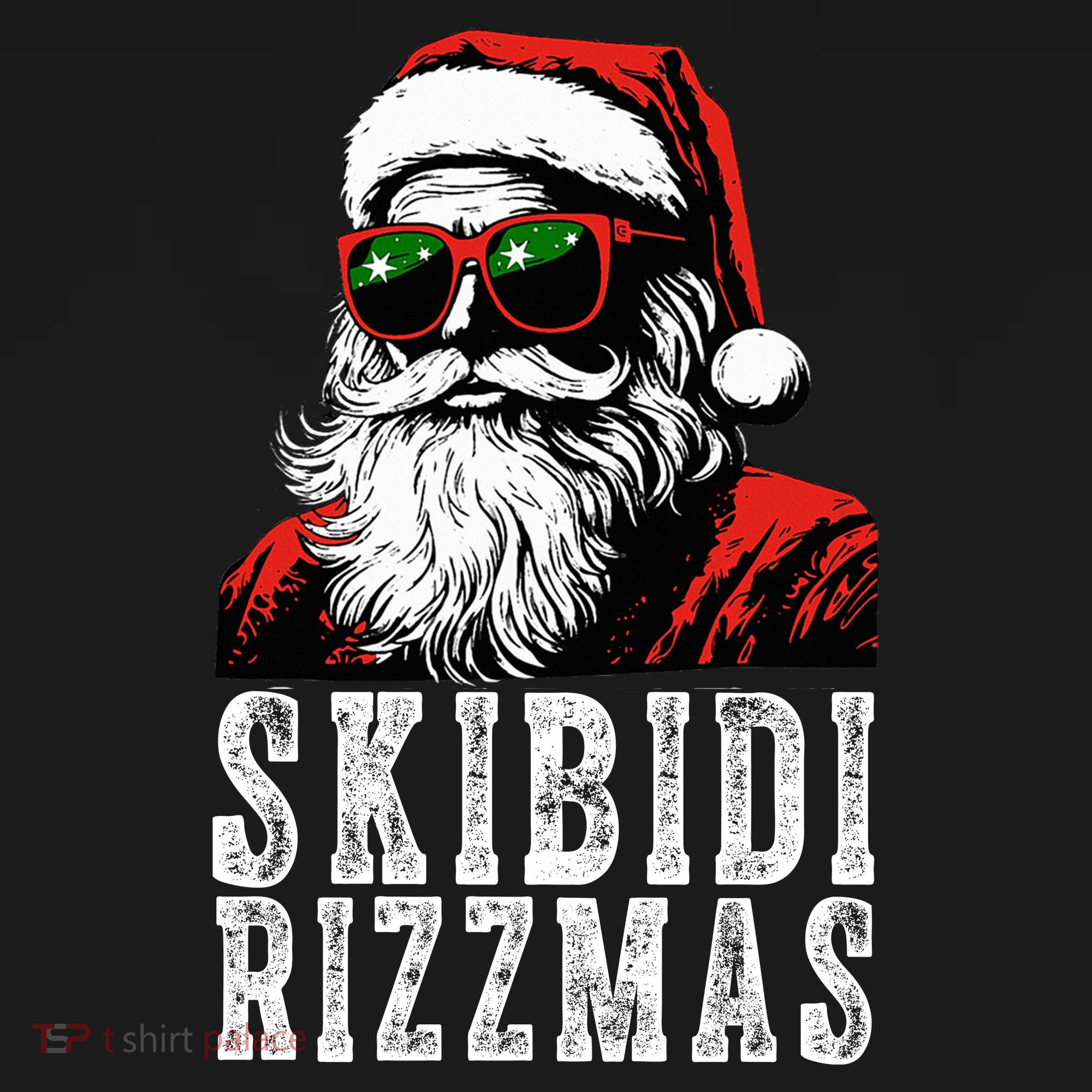 Skibidi Rizzmas Christmas Rizz Santa Claus Toddler T-Shirt