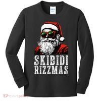 Skibidi Rizzmas Christmas Rizz Santa Claus Kids Long Sleeve Shirt thumb 0