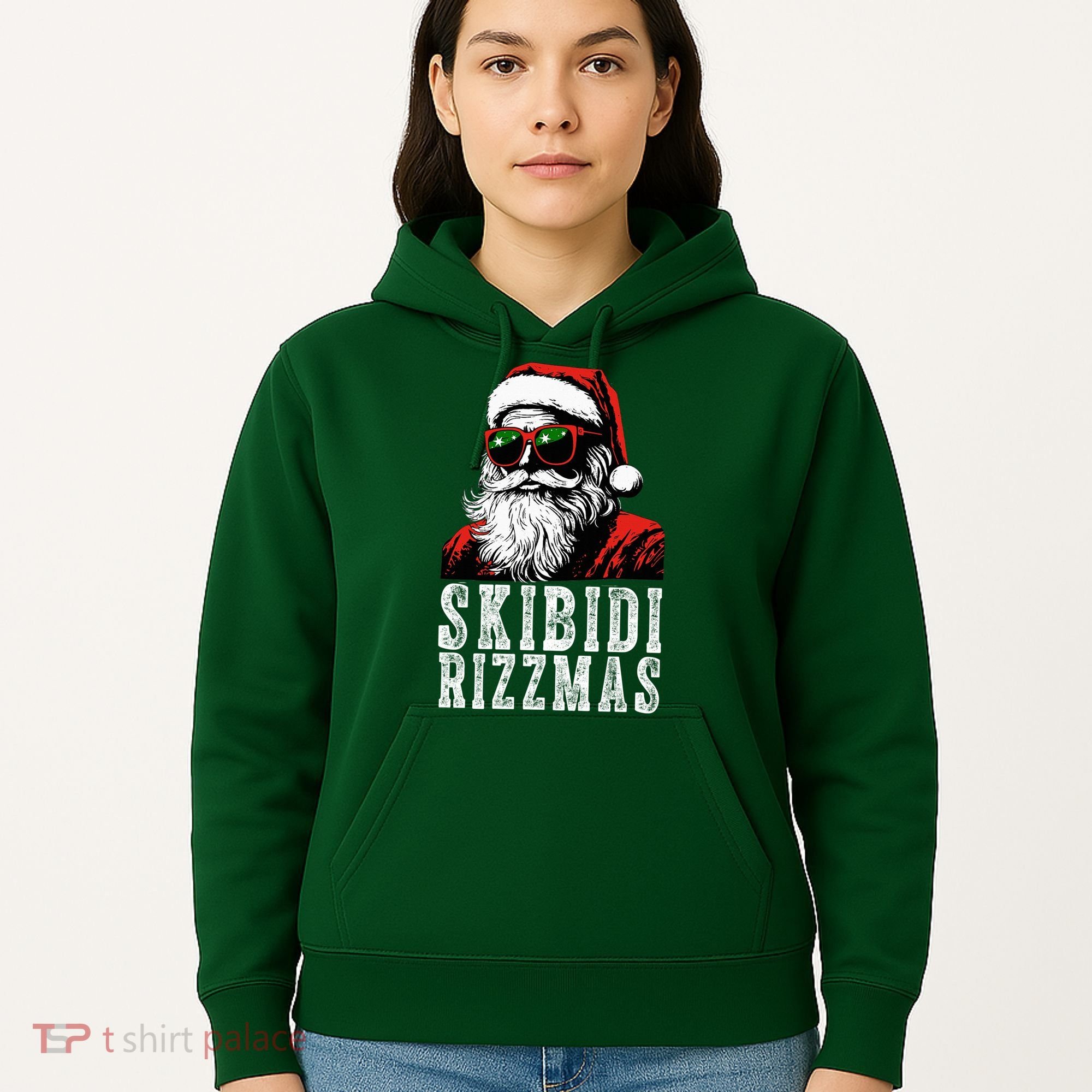 Skibidi Rizzmas Christmas Rizz Santa Claus Hoodie
