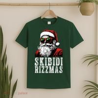 Skibidi Rizzmas Christmas Rizz Santa Claus T-Shirt thumb 2