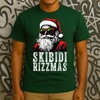 Skibidi Rizzmas Christmas Rizz Santa Claus T-Shirt thumb 3