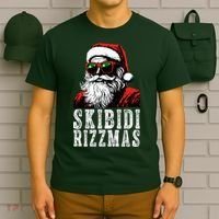 Skibidi Rizzmas Christmas Rizz Santa Claus T-Shirt thumb 6