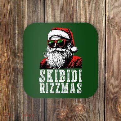 Skibidi Rizzmas Christmas Rizz Santa Claus Coaster