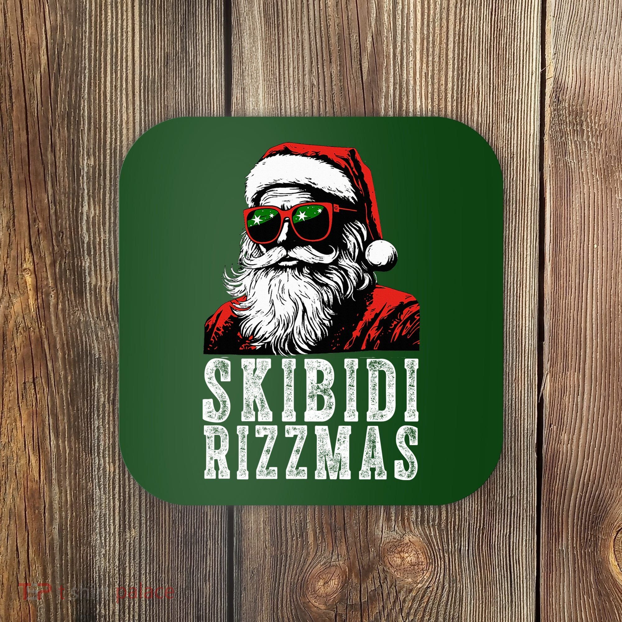 Skibidi Rizzmas Christmas Rizz Santa Claus Coaster