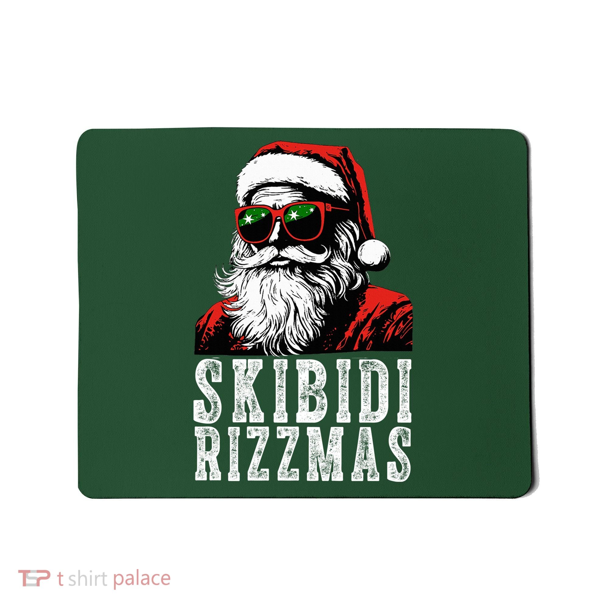 Skibidi Rizzmas Christmas Rizz Santa Claus Mousepad