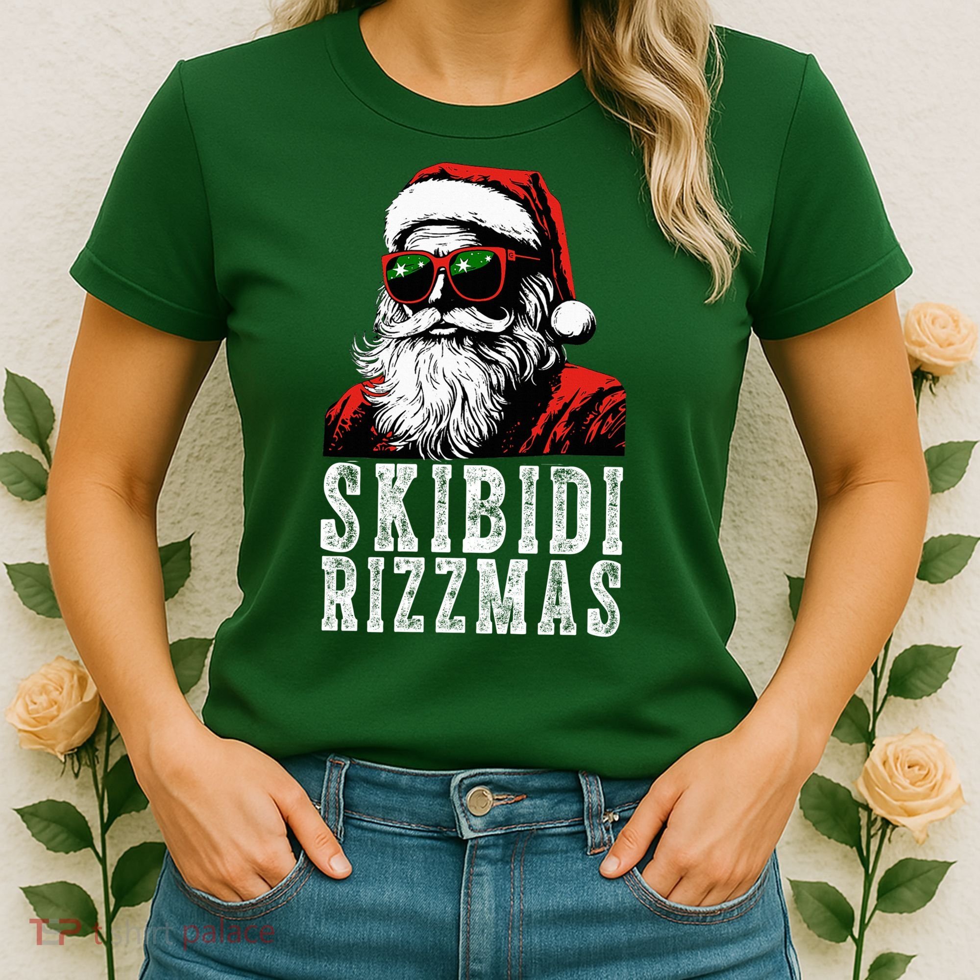 Skibidi Rizzmas Christmas Rizz Santa Claus Women's T-Shirt