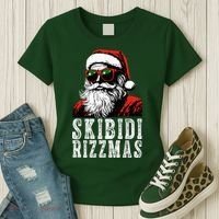 Skibidi Rizzmas Christmas Rizz Santa Claus Women's T-Shirt thumb 3