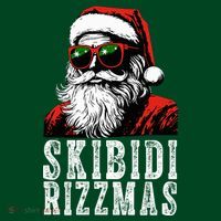 Skibidi Rizzmas Christmas Rizz Santa Claus Kids Sweatshirt thumb 2