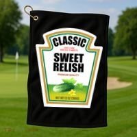 Sweet Relish Condiment Group Halloween Costume Golf Towel thumb 1