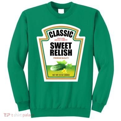 Sweet Relish Condiment Group Halloween Costume Sweatshirt