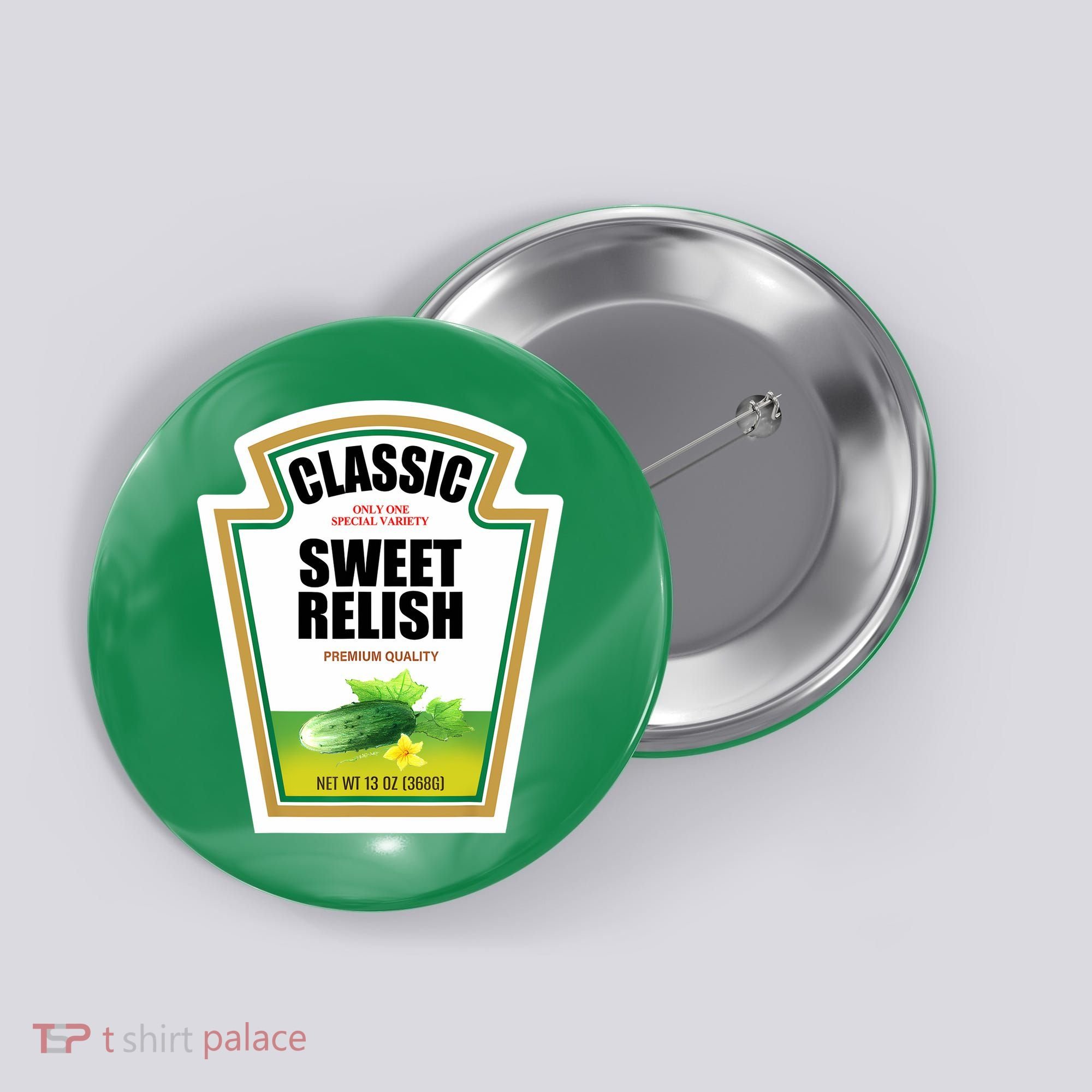 Sweet Relish Condiment Group Halloween Costume Button