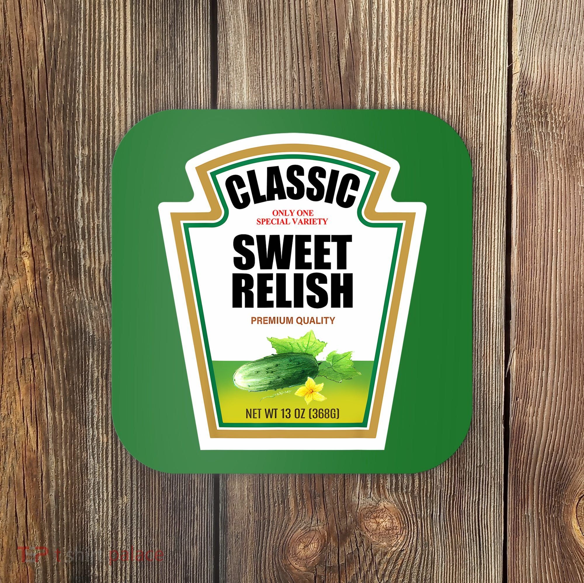 Sweet Relish Condiment Group Halloween Costume Coaster