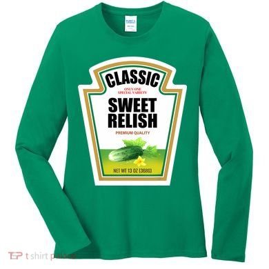 Sweet Relish Condiment Group Halloween Costume Women's Long Sleeve Shirt