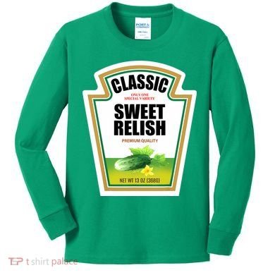 Sweet Relish Condiment Group Halloween Costume Kids Long Sleeve Shirt