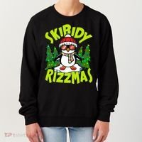 Skibidy Rizzmas Christmas Rizz Penguin Meme Women's Sweatshirt thumb 0