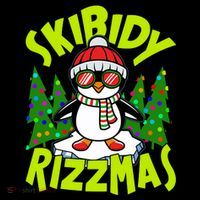 Skibidy Rizzmas Christmas Rizz Penguin Meme Bucket Hat thumb 4