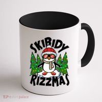 Skibidy Rizzmas Christmas Rizz Penguin Meme Coffee Mug thumb 1