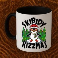 Skibidy Rizzmas Christmas Rizz Penguin Meme Coffee Mug thumb 2
