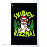 Skibidy Rizzmas Christmas Rizz Penguin Meme Golf Towel thumb 0