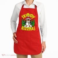 Skibidy Rizzmas Christmas Rizz Penguin Meme Apron thumb 2