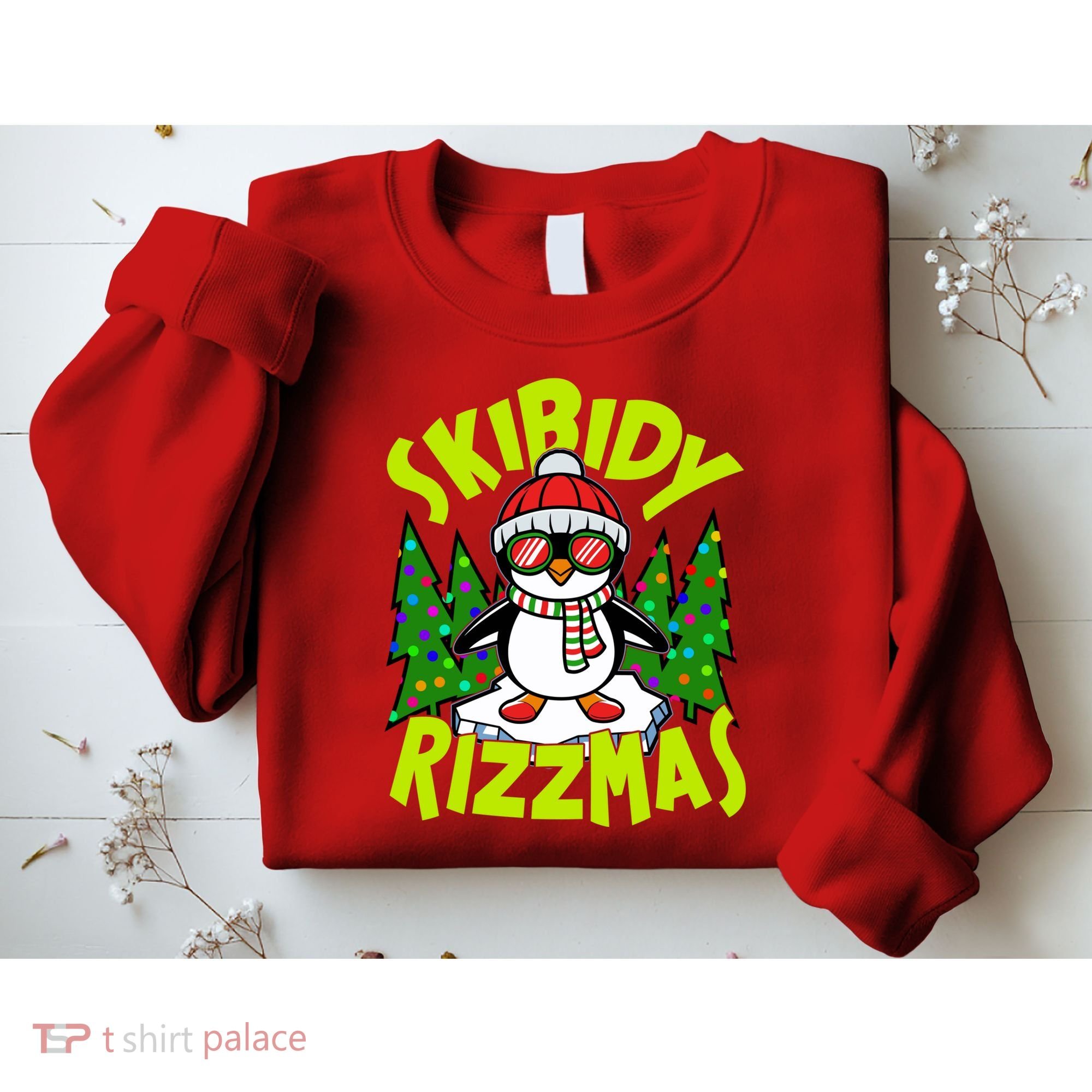 Skibidy Rizzmas Christmas Rizz Penguin Meme Sweatshirt