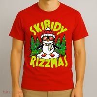 Skibidy Rizzmas Christmas Rizz Penguin Meme T-Shirt thumb 3