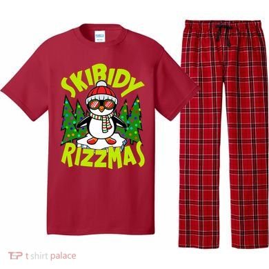 Skibidy Rizzmas Christmas Rizz Penguin Meme Pajama Set
