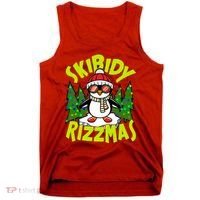 Skibidy Rizzmas Christmas Rizz Penguin Meme Tank Top thumb 0