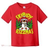 Skibidy Rizzmas Christmas Rizz Penguin Meme Toddler T-Shirt thumb 0