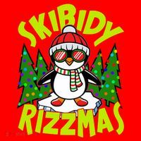 Skibidy Rizzmas Christmas Rizz Penguin Meme Toddler T-Shirt thumb 4