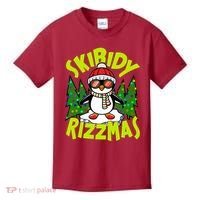 Skibidy Rizzmas Christmas Rizz Penguin Meme Kids T-Shirt thumb 0