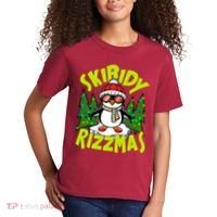 Skibidy Rizzmas Christmas Rizz Penguin Meme Kids T-Shirt thumb 2