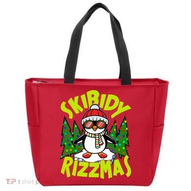 Skibidy Rizzmas Christmas Rizz Penguin Meme Tote Bag
