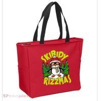 Skibidy Rizzmas Christmas Rizz Penguin Meme Tote Bag thumb 2
