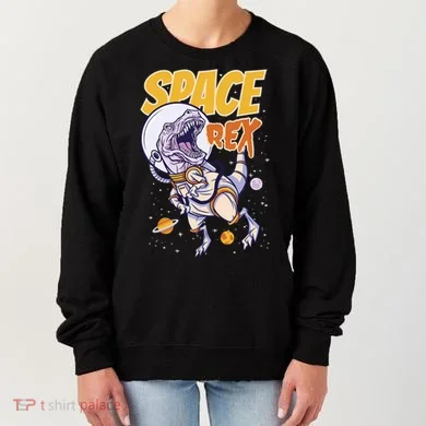 Space Rex Dinosaur Galaxy Women's Sweatshirt